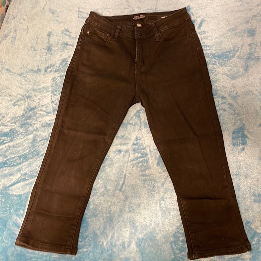 Size 5/27 Judy Blue Black Capri Denim, Like New Condition